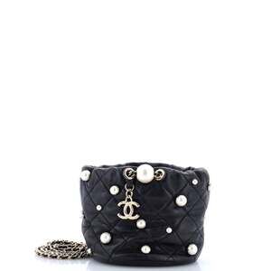 Chanel Drawstring Round Bucket Bag #240532C25B